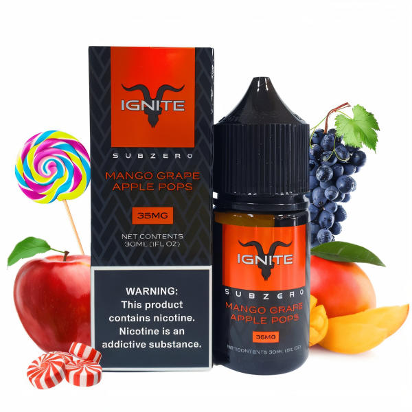Producto - 35 mg 30 ml Mango Grape Apple pops