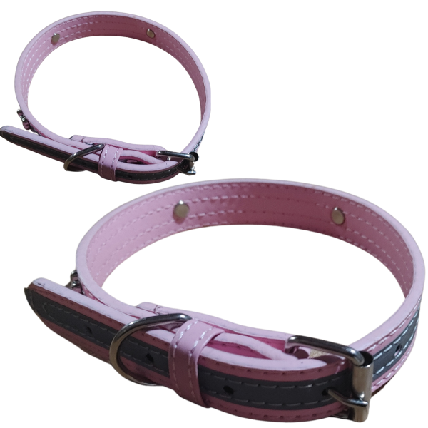 Producto - Collar Para Perros Pequeños Con Tachas Huesitos De Plata 45x2 cm - 4