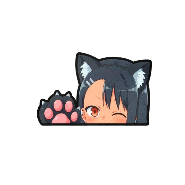 Producto - Sticker Vinilo Grande Nagatoro Nekotoro All Blue Otorii