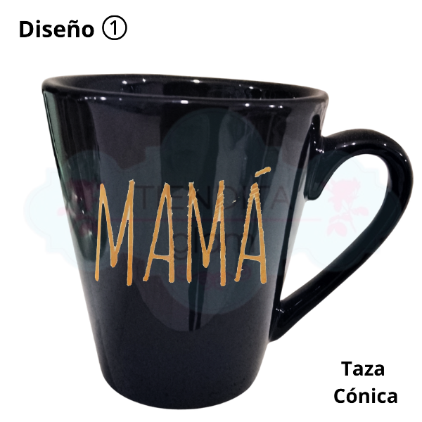 Producto - TAZAS NEGRAS DECO DÍA DE LA MADRE - 6