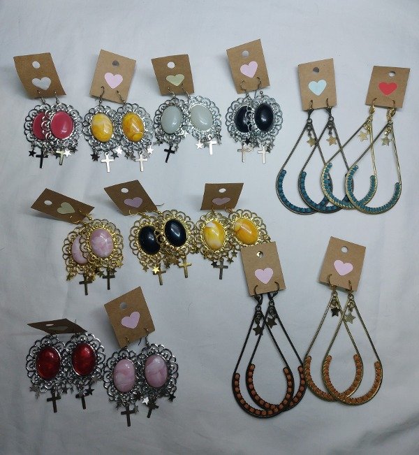Producto - Lote 13 pares de aros