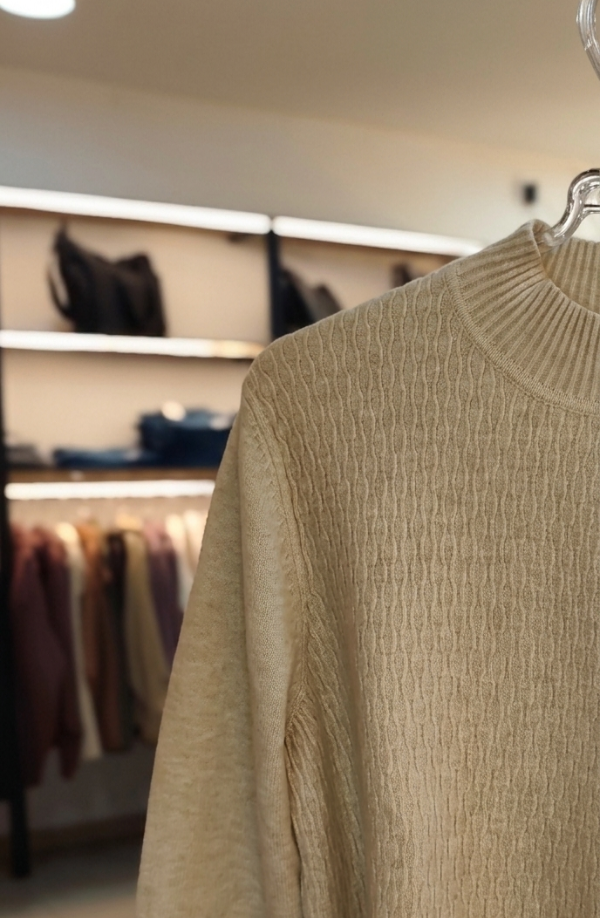 Producto - Sweater panal beige - 1