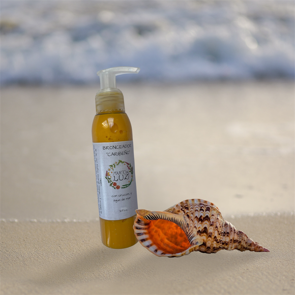 Producto - BRONCEADOR CARIBEÑO  -  urucum-, hibiscus y agua de mar 125cc - 2