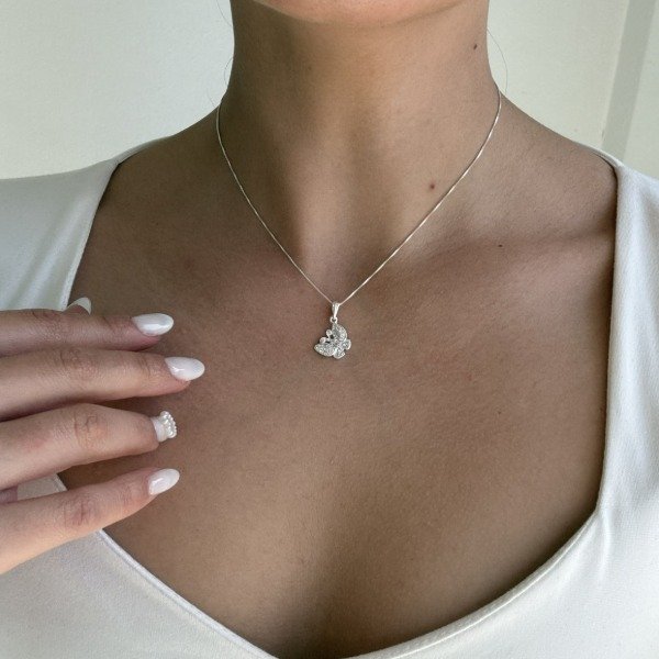Producto - Conjunto mariposa m. pavé, cadena 40cm - 0