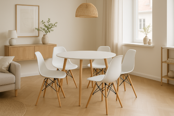 Producto - MESA  REDONDA + 4 SILLAS EAMES
