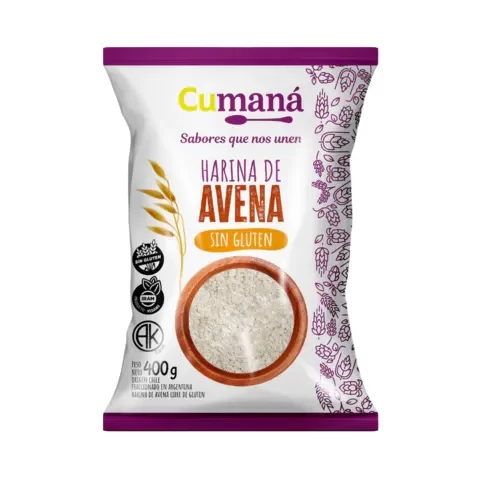 Producto - Harina de Avena SIN GLUTEN Cumaná 400gr