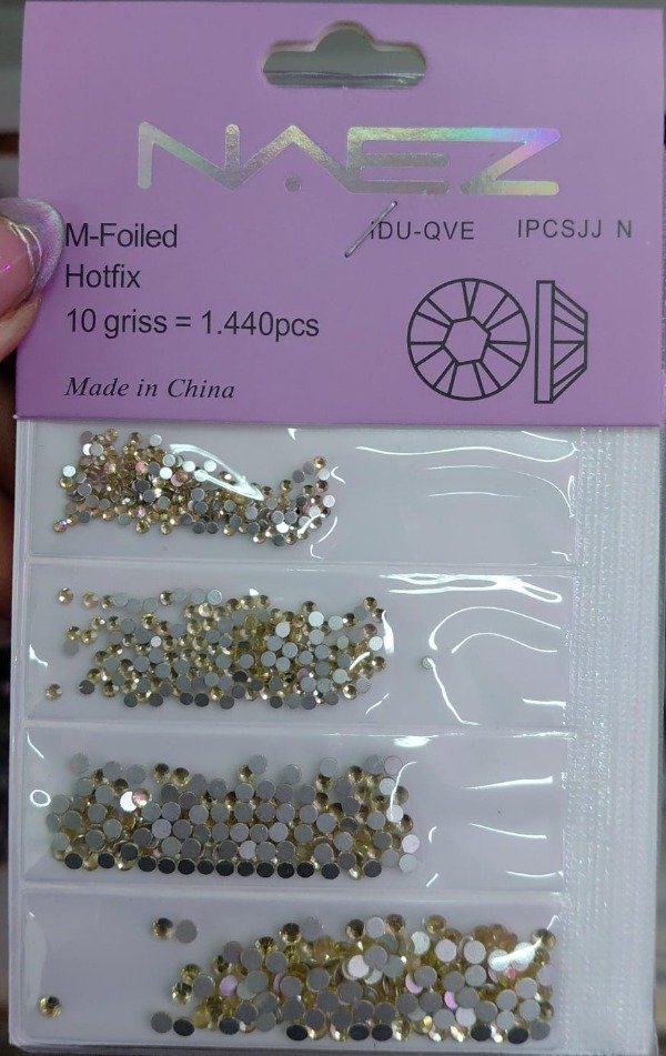Producto - STRASS NAEZ 1440PCS POR MEDIDA - DORADO