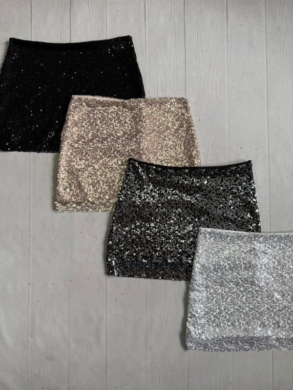 Producto - [4933] Pollera lentejuela ''Viborita''