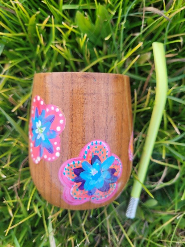 Producto - Mate florcitas