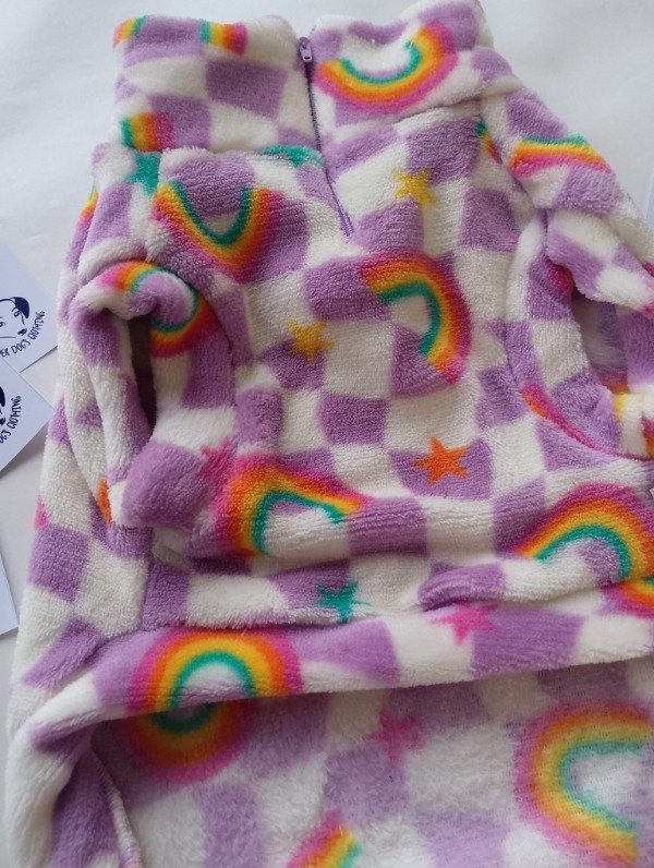 Producto - Buzo polar soft Rainbow lila T.3 /T.4 - 1