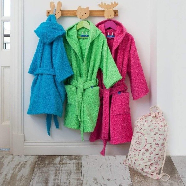 Producto - Bata Arco Iris infantil talle 6, 8 y 10. Alg. con Bolso