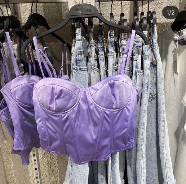Bustier Bershka lila — imagen 4