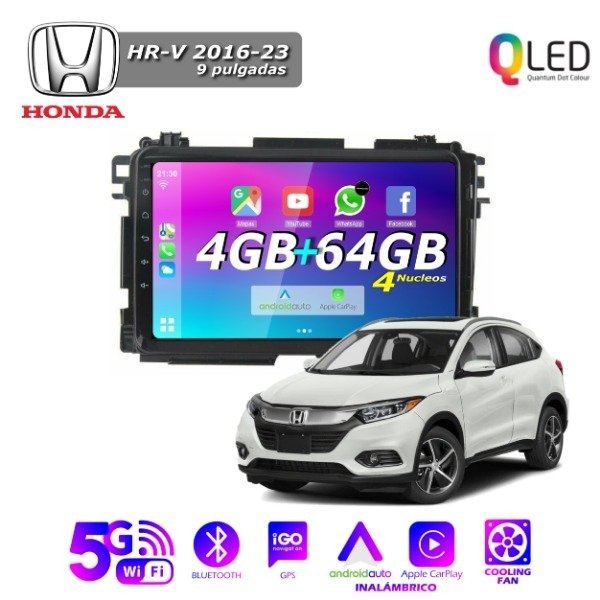 Producto - MULTIMEDIA HONDA HRV 2016/23 - 9" CON CAR PLAY Y ANDROID AUTO