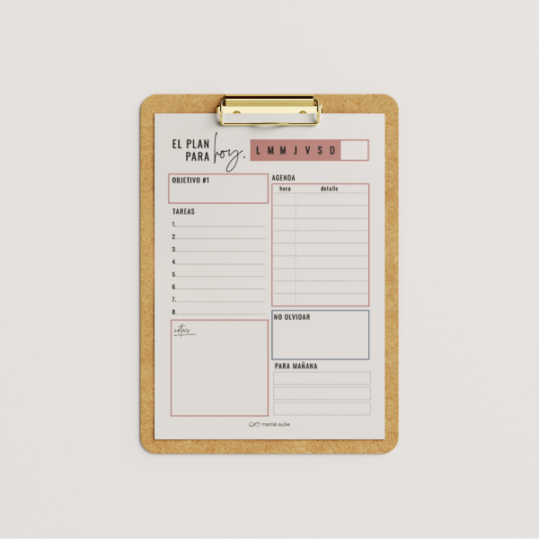 Producto - Block - Plan para Hoy (Descargable)