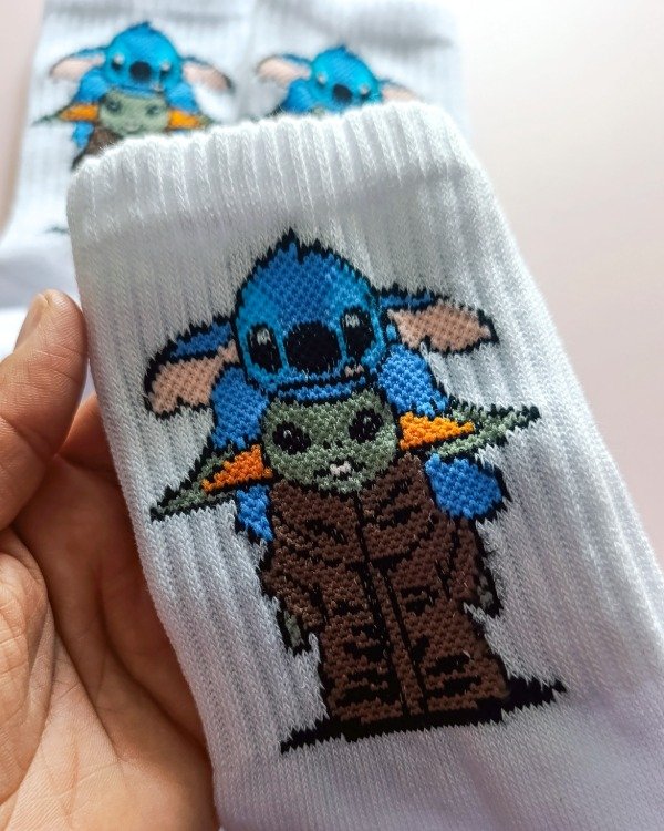 Producto - MEDIAS 3/4 ALGODÓN ADULTO STITCH Y YODA