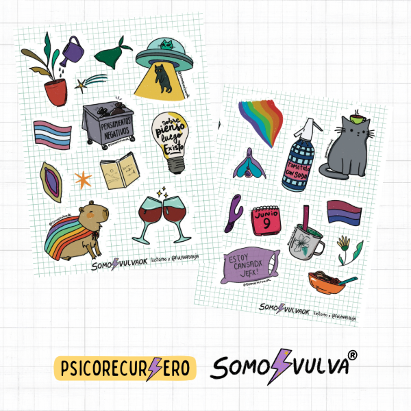 Producto - STICKERS Carga mental