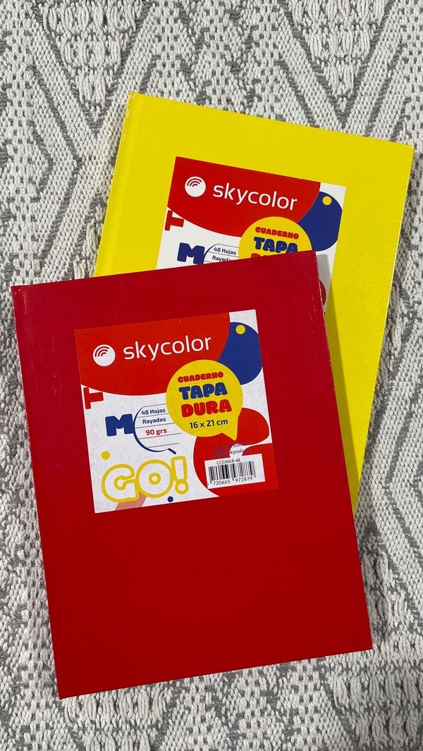 Producto - Cuaderno n1 tapa dura skicolor de 48 hojas rayadas