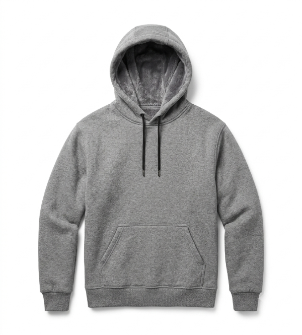 Producto - Buzo con capucha unisex, Darlon con piel, combo gorro y bufanda - 4