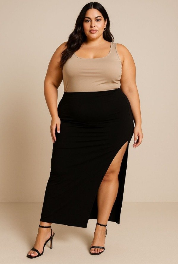 Producto - Pollera con abertura