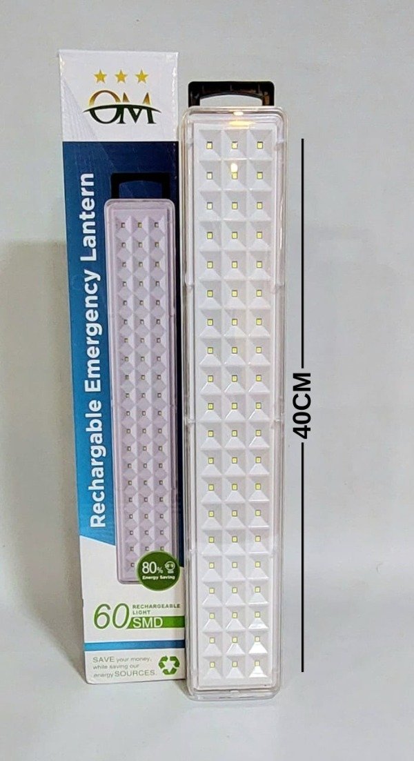 Producto - LUZ DE EMERGENCIA DE 60 LEDS RECARGABLE PORTATIL