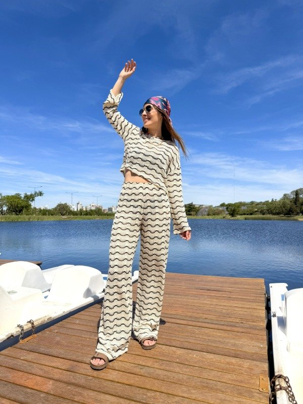 Producto - PANTALON BOHEMIA WAVES BLACK