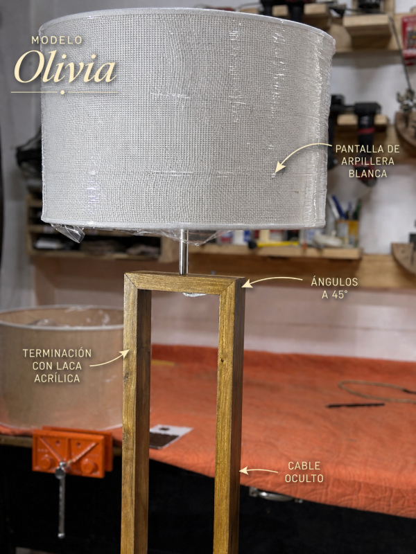 Producto - Lampara de pie Estilo nórdico Modelo "Olivia"