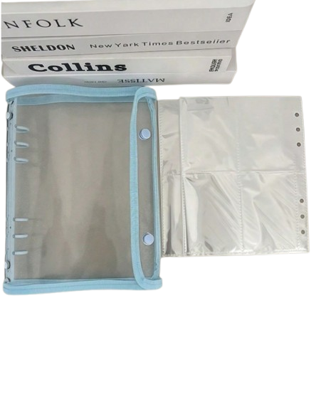 Producto - Binder a5 Glitter Celeste