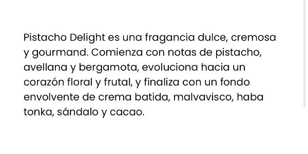 Producto - Perfume Pistachio Delight City Girl 30ml - 1
