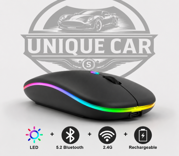 Producto - Mouse Inalámbrico Rgb 2.4 Ghz Recargable Wireless