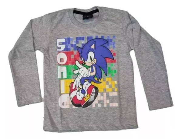 Producto - Remera Sonic Edición Gamer Niños Algodón Peinado (SONICREÑML2)