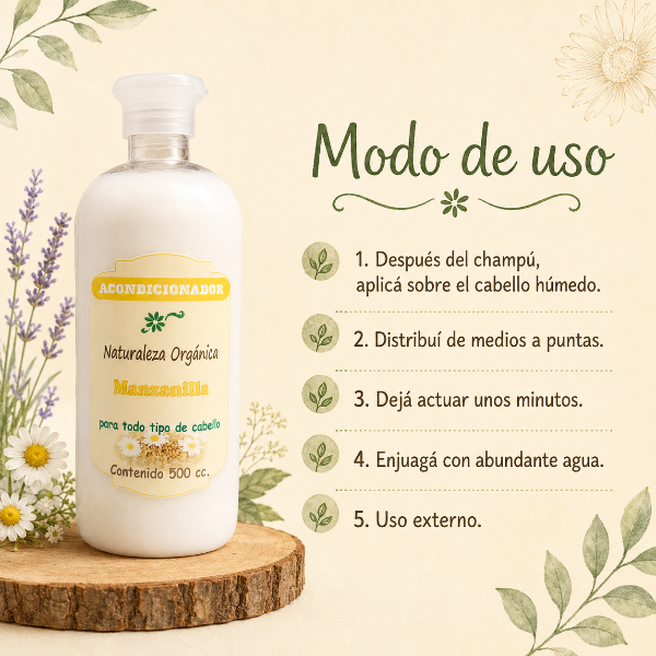 Producto - Acondicionador de Manzanilla 500 ml Suavidad Natural para Toda la Familia - 3