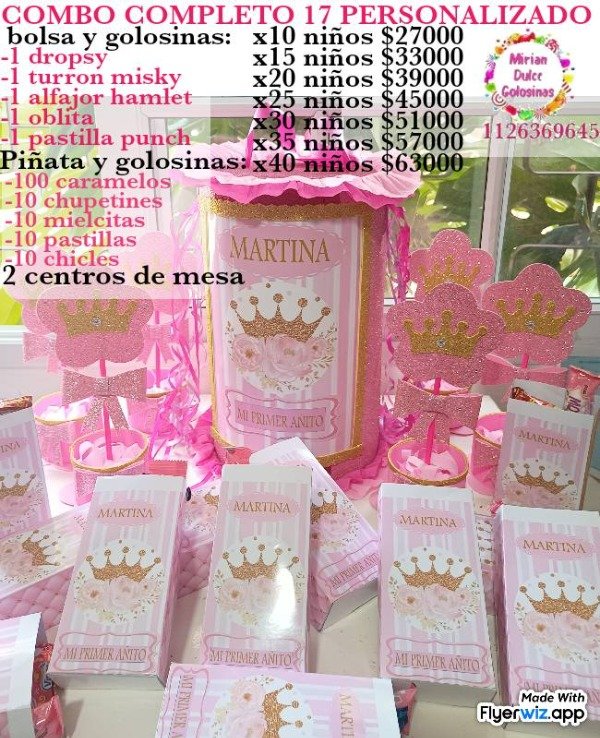 Producto - Combo cumpleaños 17 corona