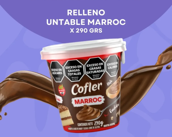 Producto - Crema de cofler marroc 290gr pasta untable para relleno
