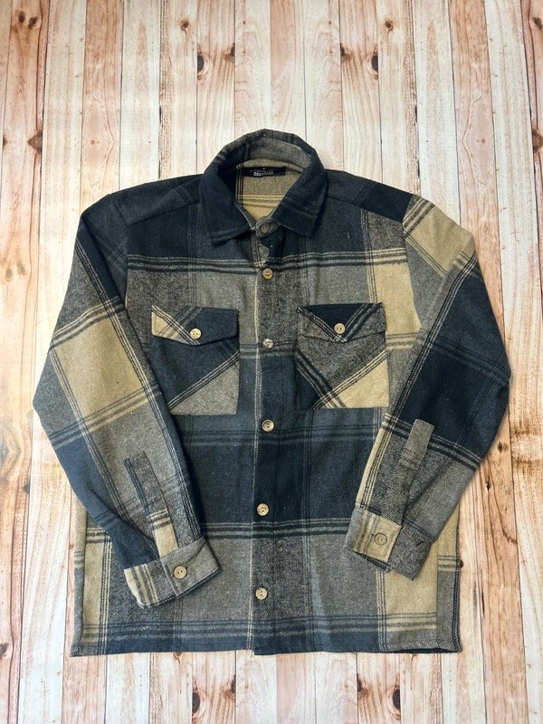 Producto - Camisaco Cuadros Tostado