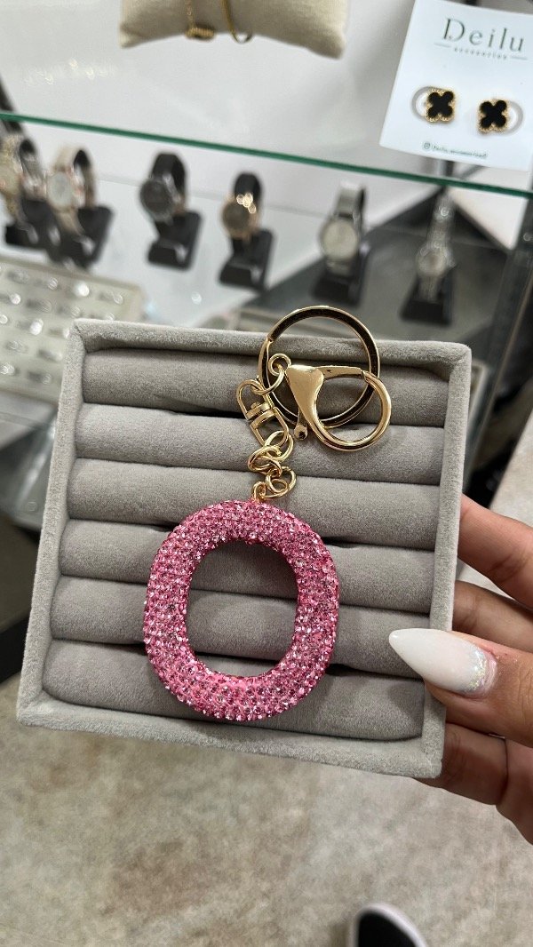Producto - Llavero inicia O Rosa