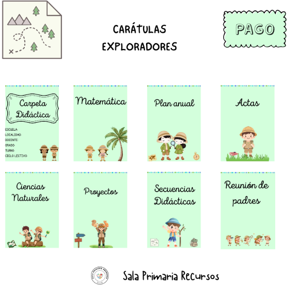 Producto - Exploradores carátulas