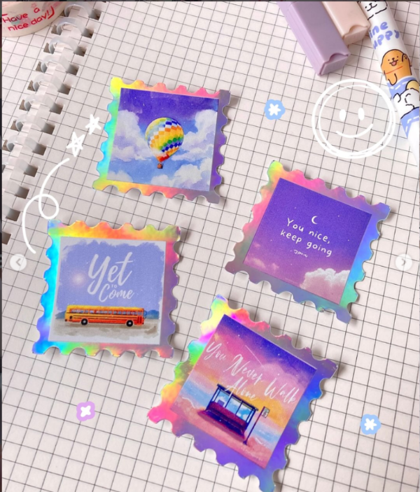 Producto - Stickers de Vinilo Holografico BTS - 3