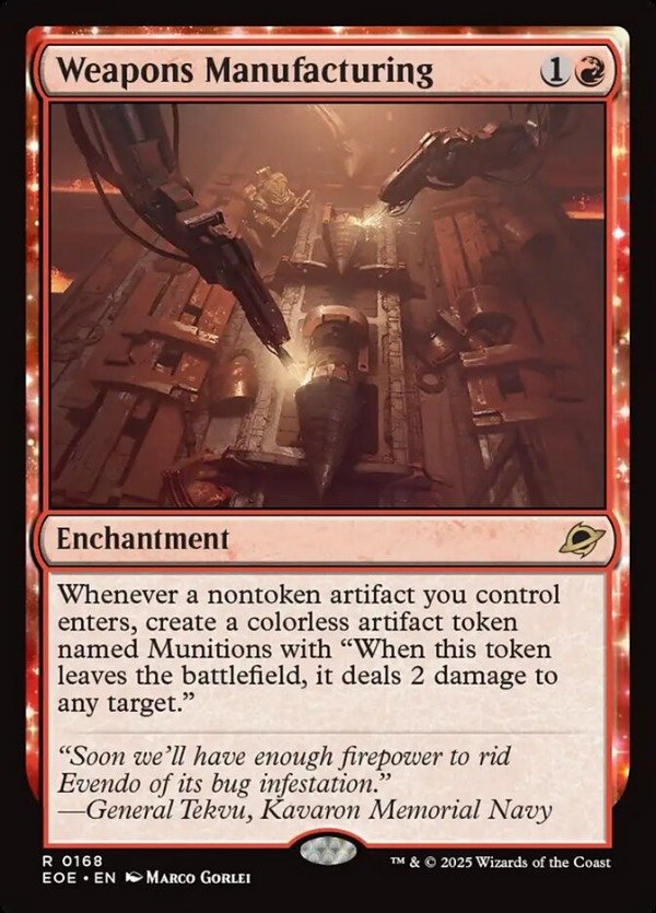 Producto - Weapons Manufacturing  Edge of Eternities