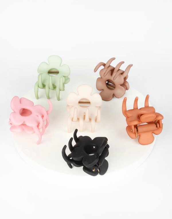 Producto - Broche flor opaca 6 unidades