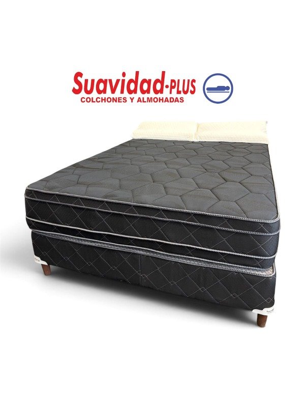 Producto - Sommier Suavidad Plus, Línea Lagos 2 plazas (140x190)