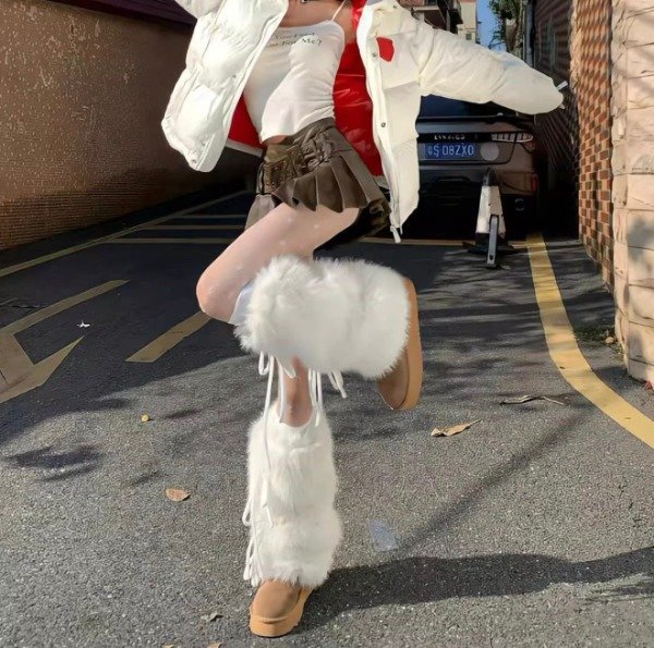 Producto - Polainas White Plush