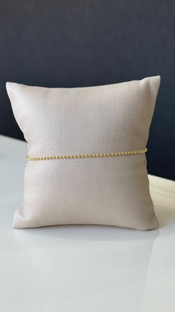 Producto - Pulsera bolitas laminados en oro 18k