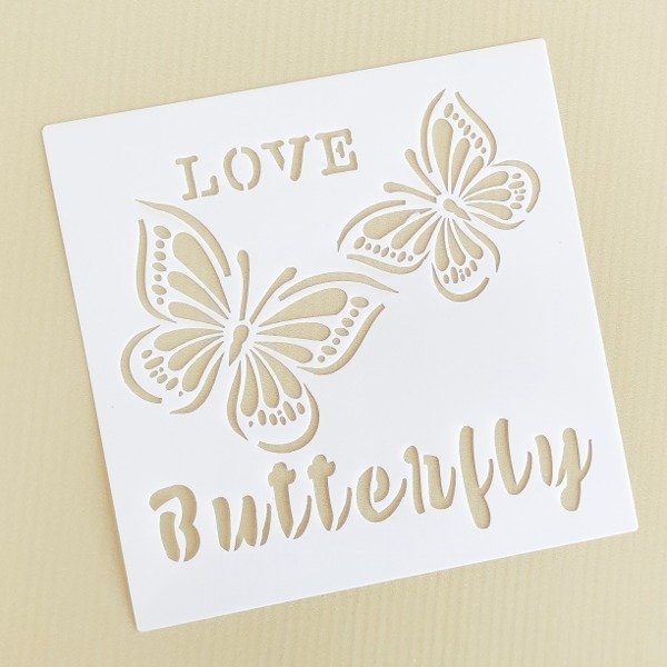 Producto - Stencil E Butterfly