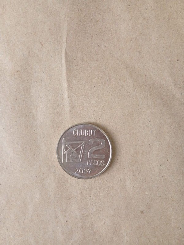 Producto - Moneda 2 pesos Argentina 2007 - Chubut descubrimiento petróleo