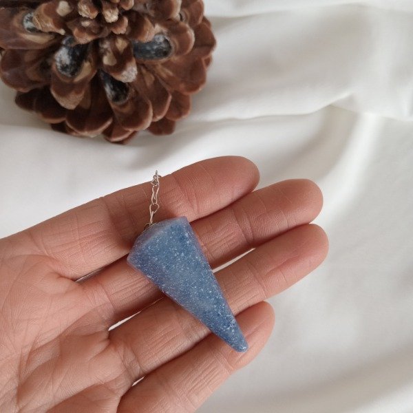 Producto - Péndulo cristal cuarzo azul