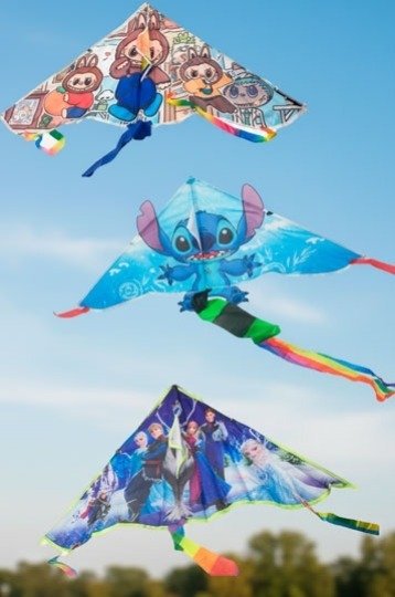 Producto - BARRILETE TELA 93 X 66 CM PERSONAJES SURTIDOS X 1U.