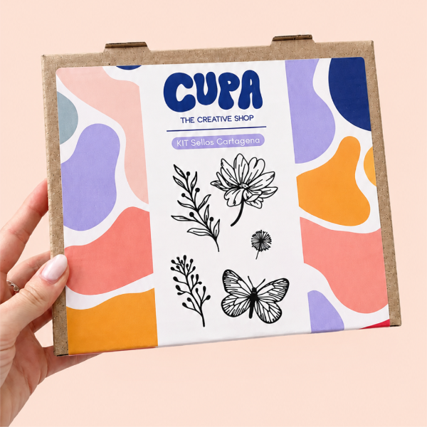 Producto - Kit De 5 Sellos Mariposa Y Hojas - Cartagena - L - 0