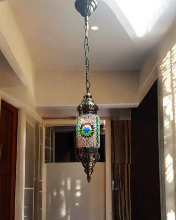Producto - Araña Lámpara Techo Marroqui Largo 82cm Largo x 10cm ancho