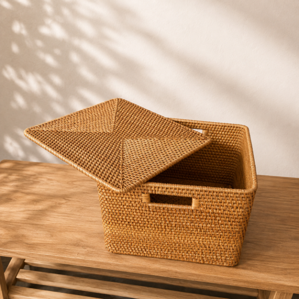 Producto - Caja Organizadora de Rattan L - 2
