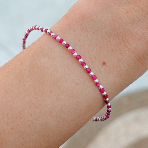 Producto - Pulsera Malena Lila Plata 925